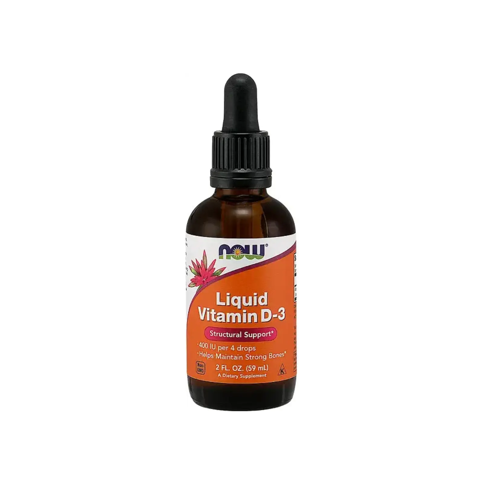 Now Foods Vitamin D3 Liquid, cholécalciférol biodisponible en format liquide