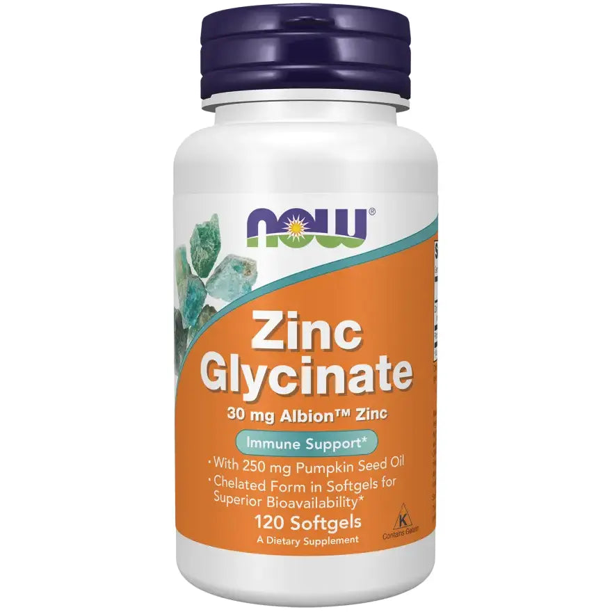 Now Foods Zinc Glycinate - Oligo-Élément Biodisponible NOW FOODS