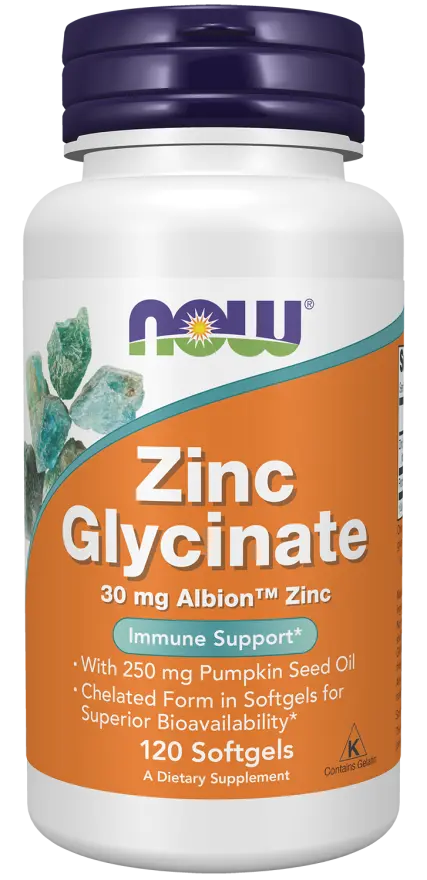 Now Foods Zinc Glycinate - Oligo-Élément Biodisponible NOW FOODS