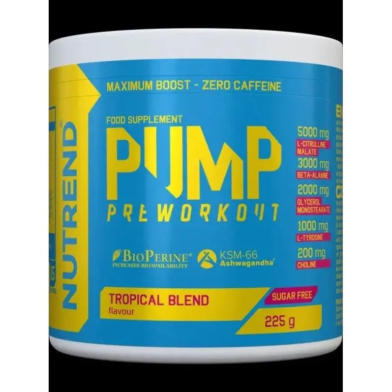 Nutrend Pump PreWorkout Sans Caféine 225g - Congestion Maximum Nutrend