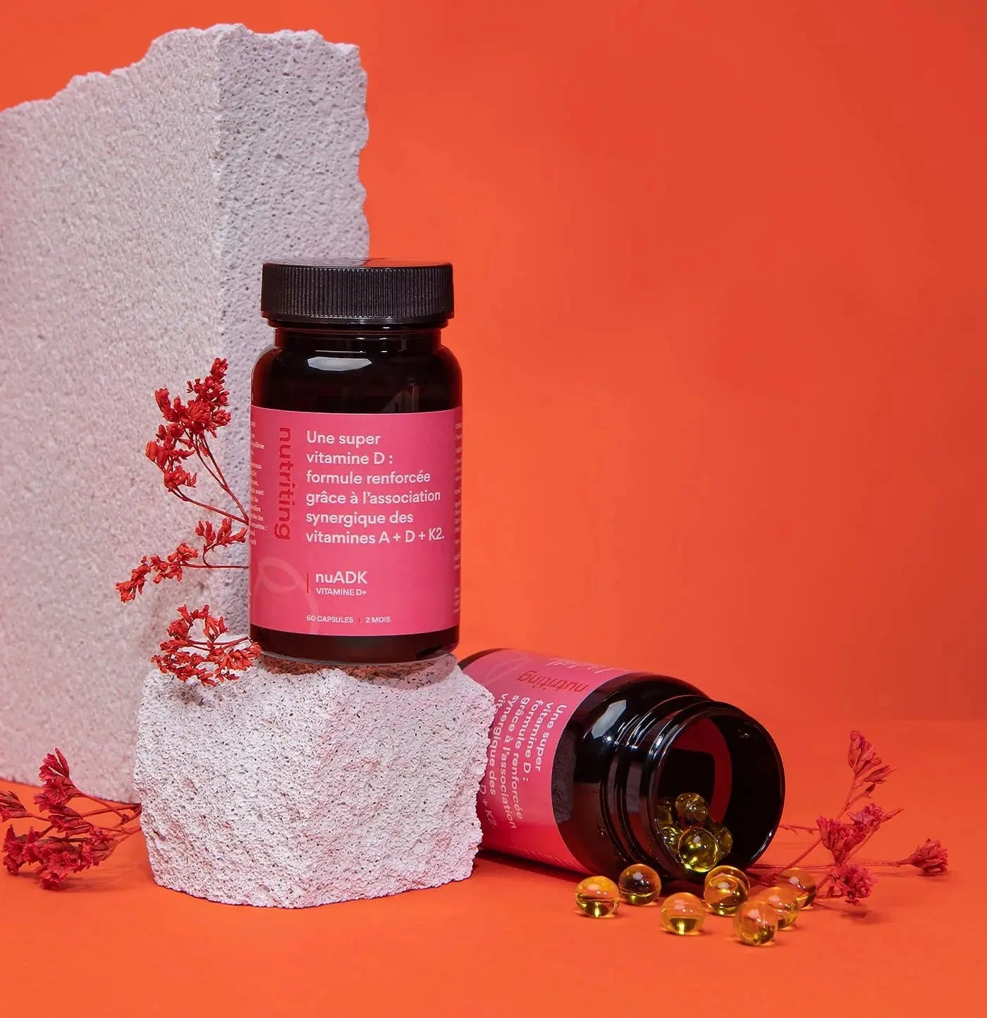 Nutriting nuADK - Vitamine D + A + K2 Synergie Ossature - KISS NUTRITION