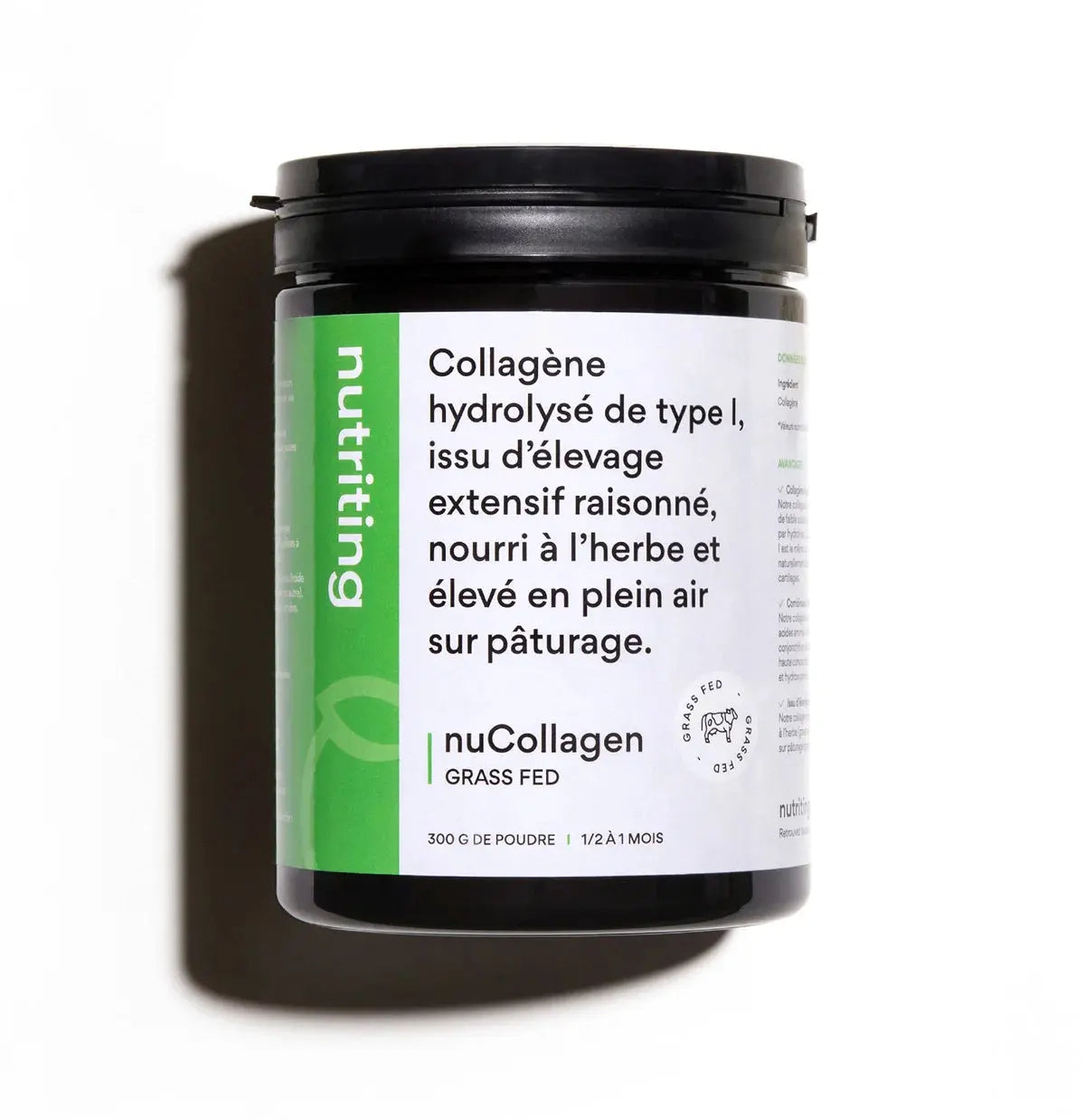 Nutriting nuCollagen Grass Fed - Collagène Premium & Absorption Optimale - KISS NUTRITION