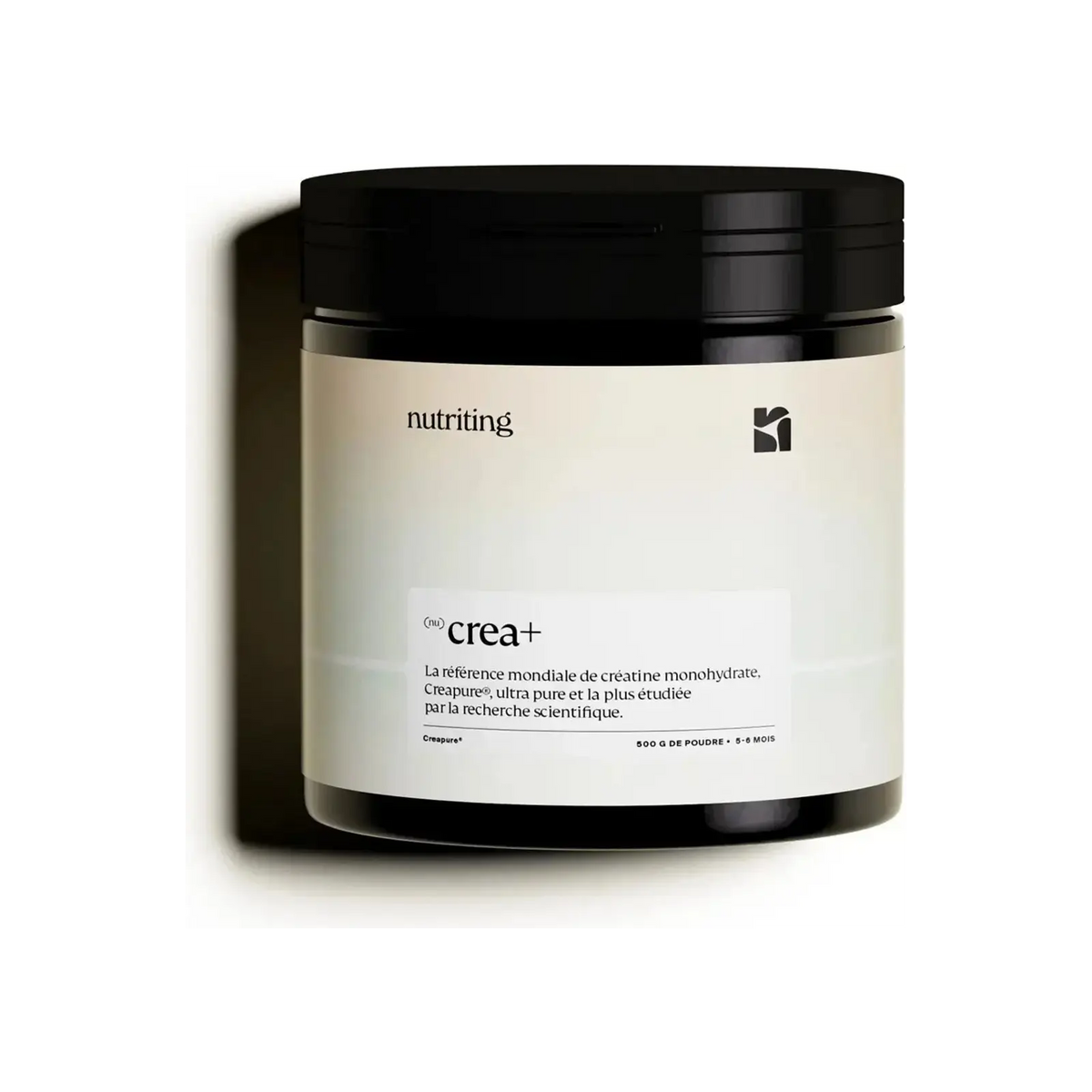 Nutriting nuCrea+ Creapure, French creatine monohydrate for muscle saturation