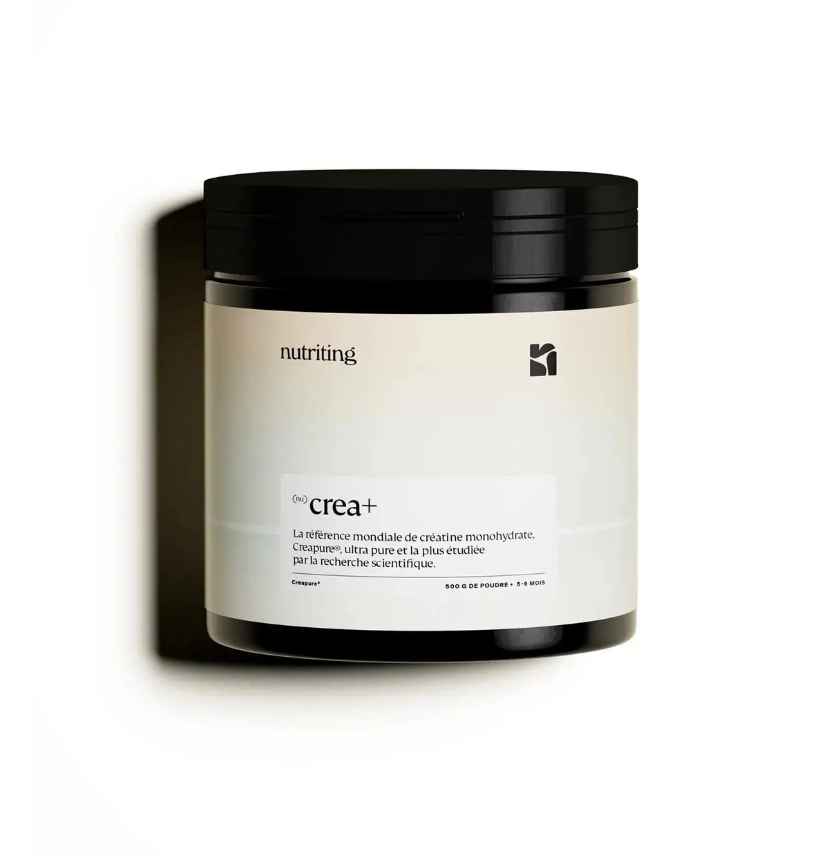 Nutriting nuCrea+ Creapure - Créatine Monohydrate Française pour Saturation Musculaire NUTRITING
