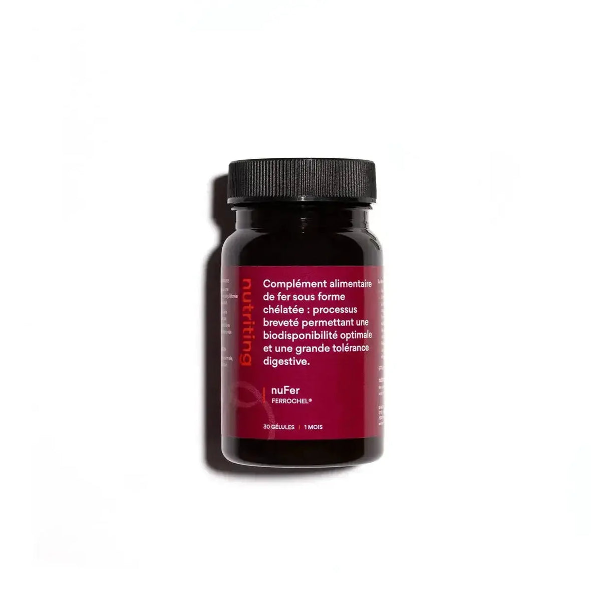 Nutriting nuFer - Fer Ferrochel Bisglycinate Dosage Physiologique NUTRITING