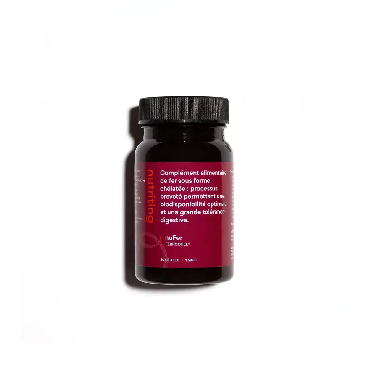 Nutriting nuFer - Fer Ferrochel Bisglycinate Dosage Physiologique NUTRITING