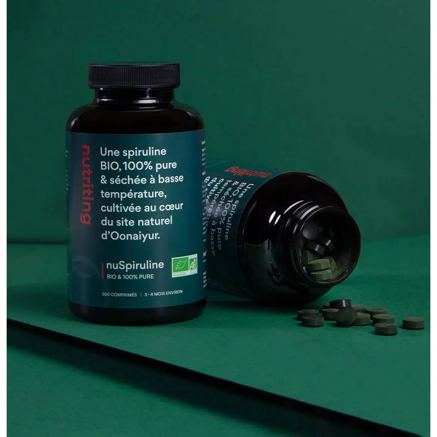 Nutriting nuSpiruline - Spiruline BIO Haute Concentration NUTRITING