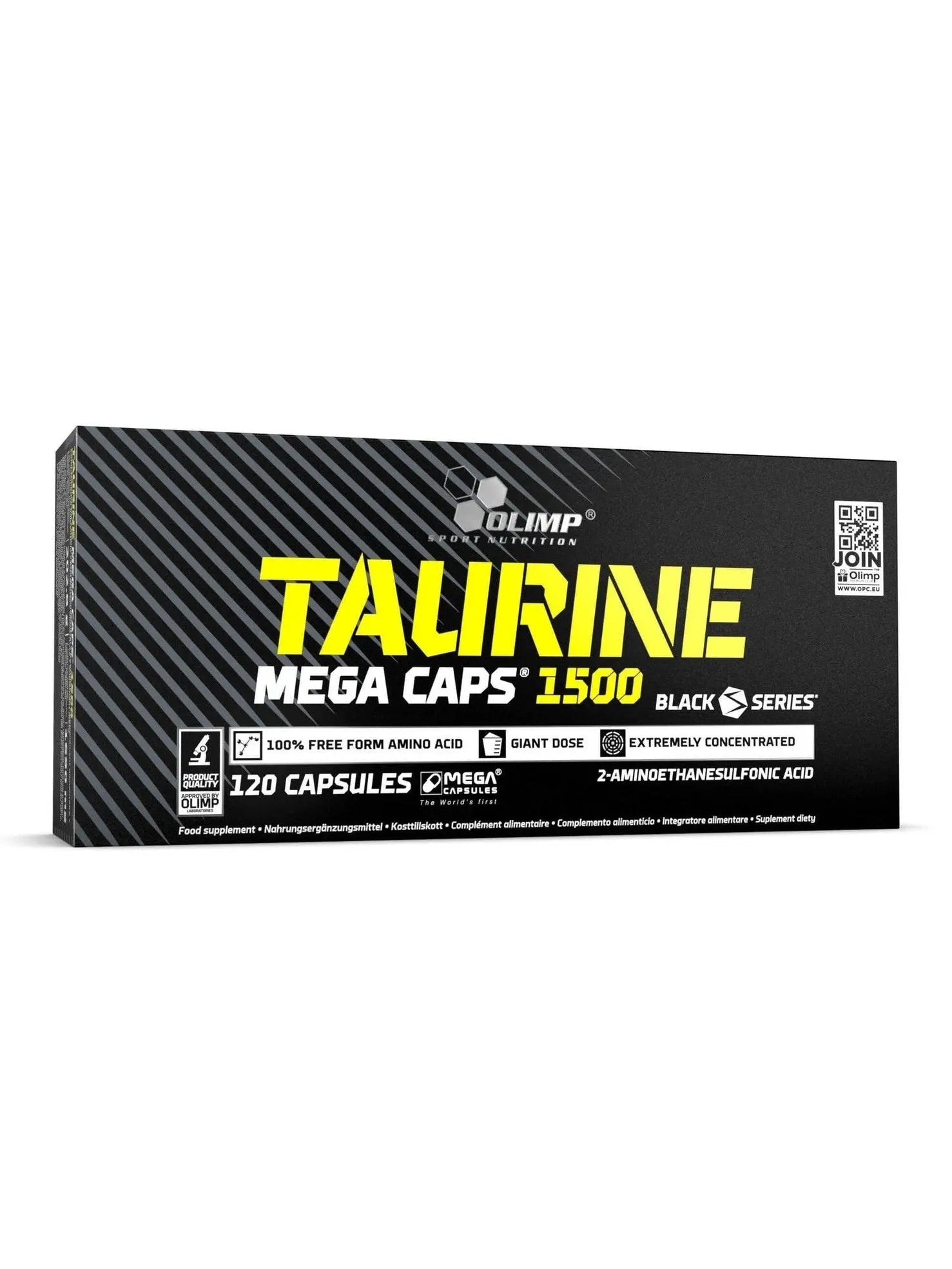 Olimp Taurine Mega Caps 1500 120 Gélules OLIMP