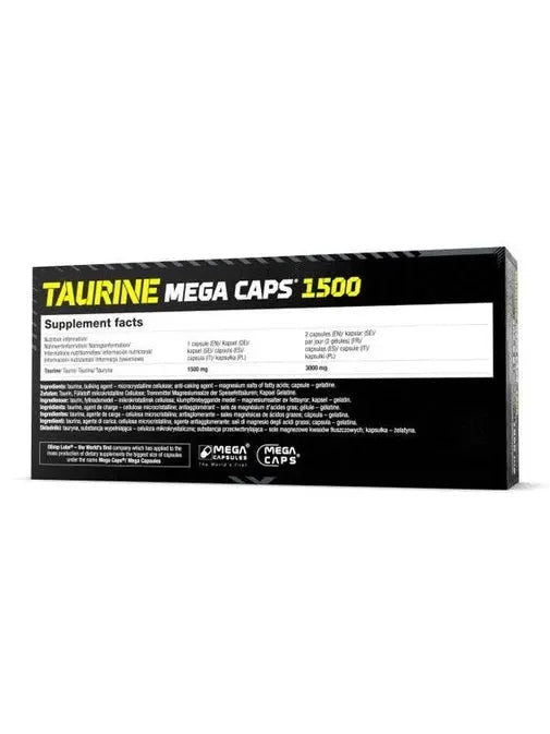 Olimp Taurine Mega Caps 1500 120 Gélules OLIMP