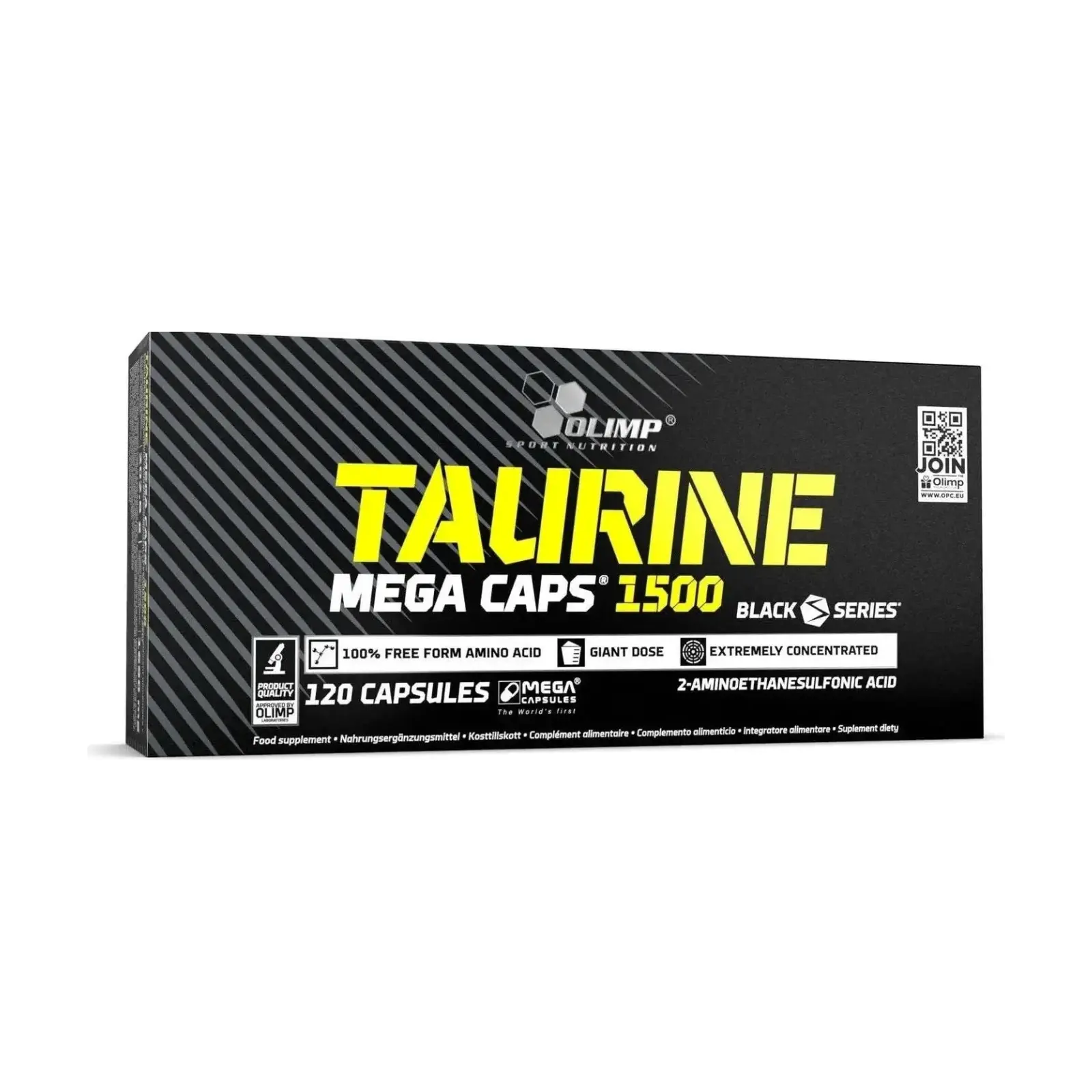 Olimp Taurine Mega Caps 1500 mg, muscle performance and anti-catabolic effect