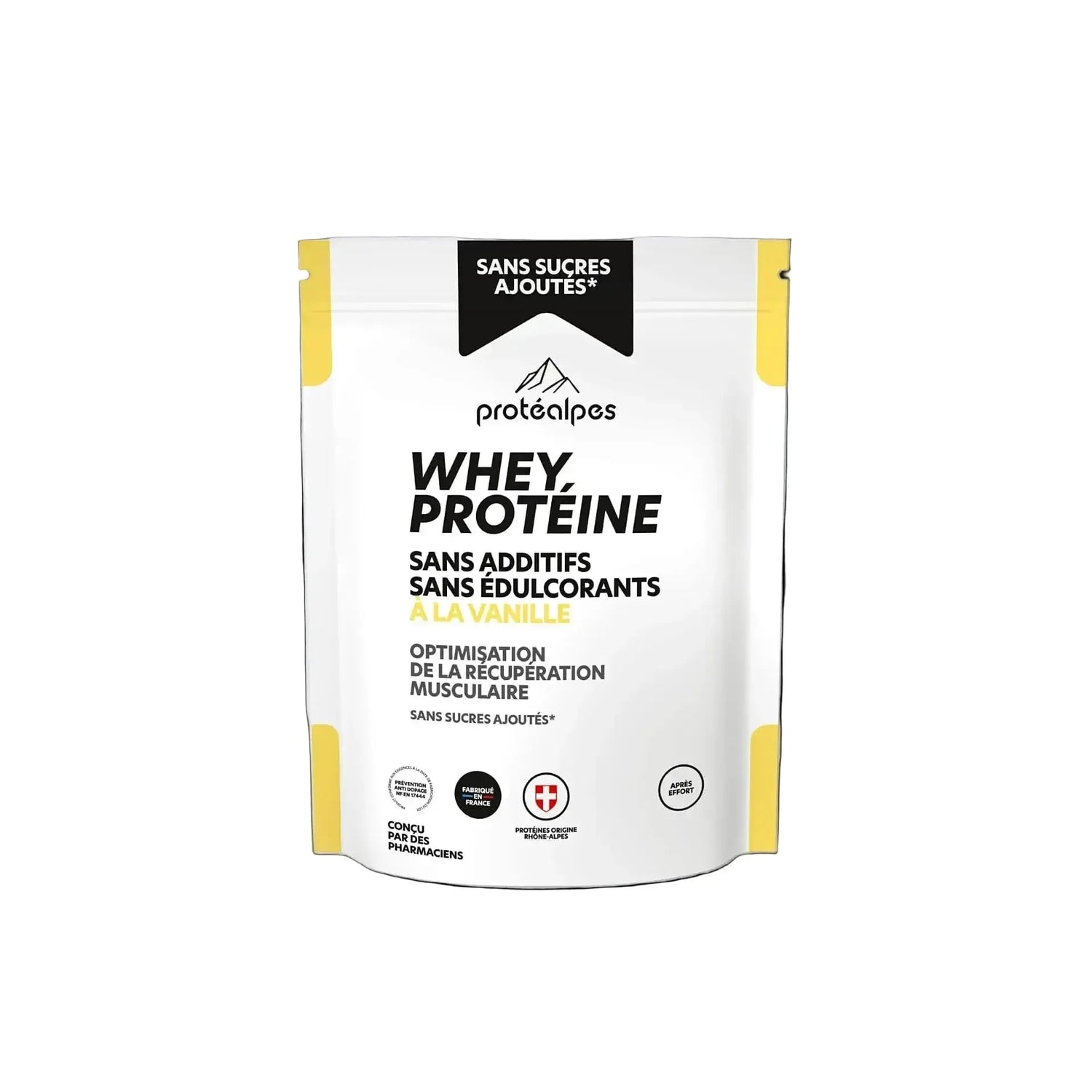 Protéalpes Whey Protéine Sans Sucre - Isolat Pur Sans Additifs Protéalpes