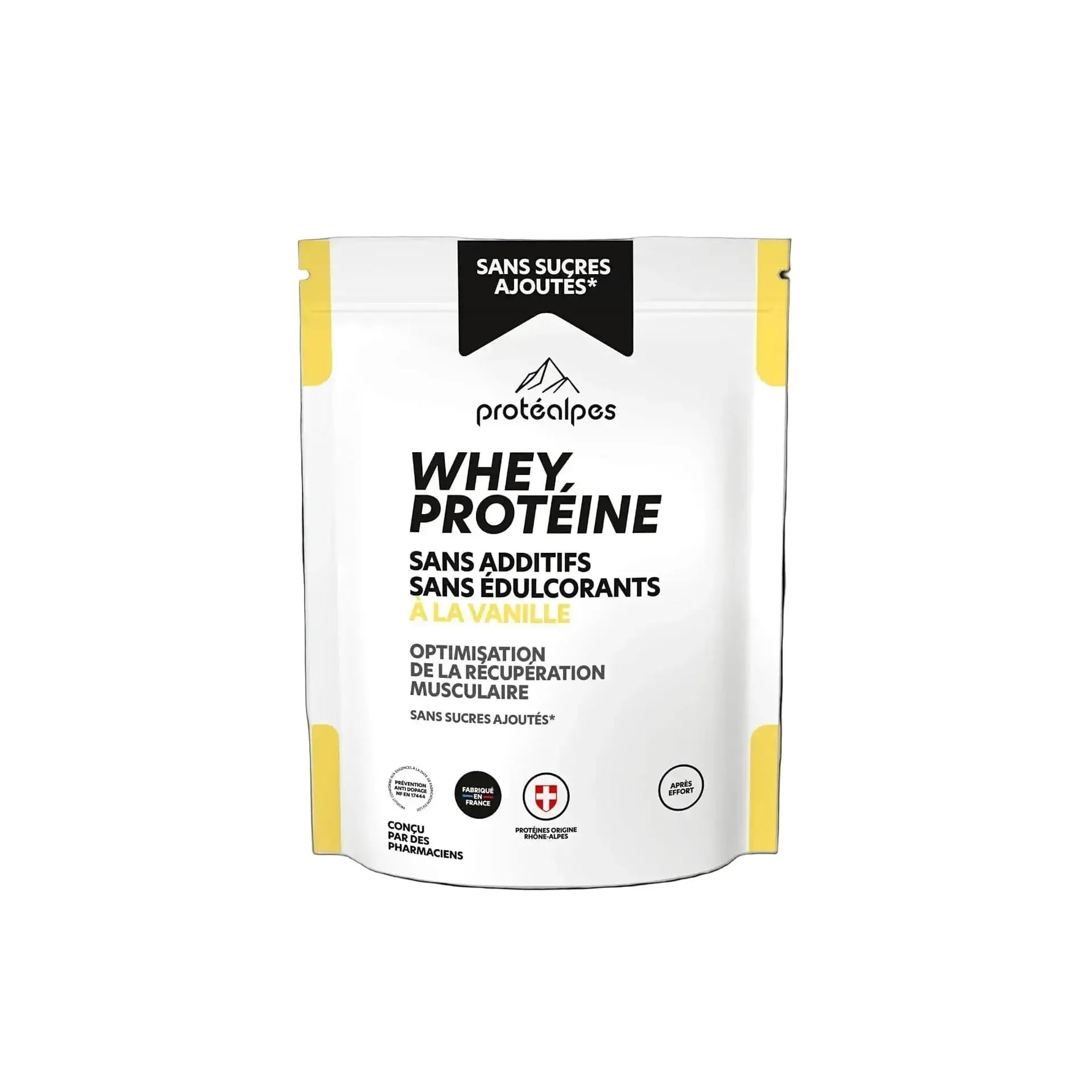 Protéalpes Whey Protéine Sans Sucre - Isolat Pur Sans Additifs Protéalpes