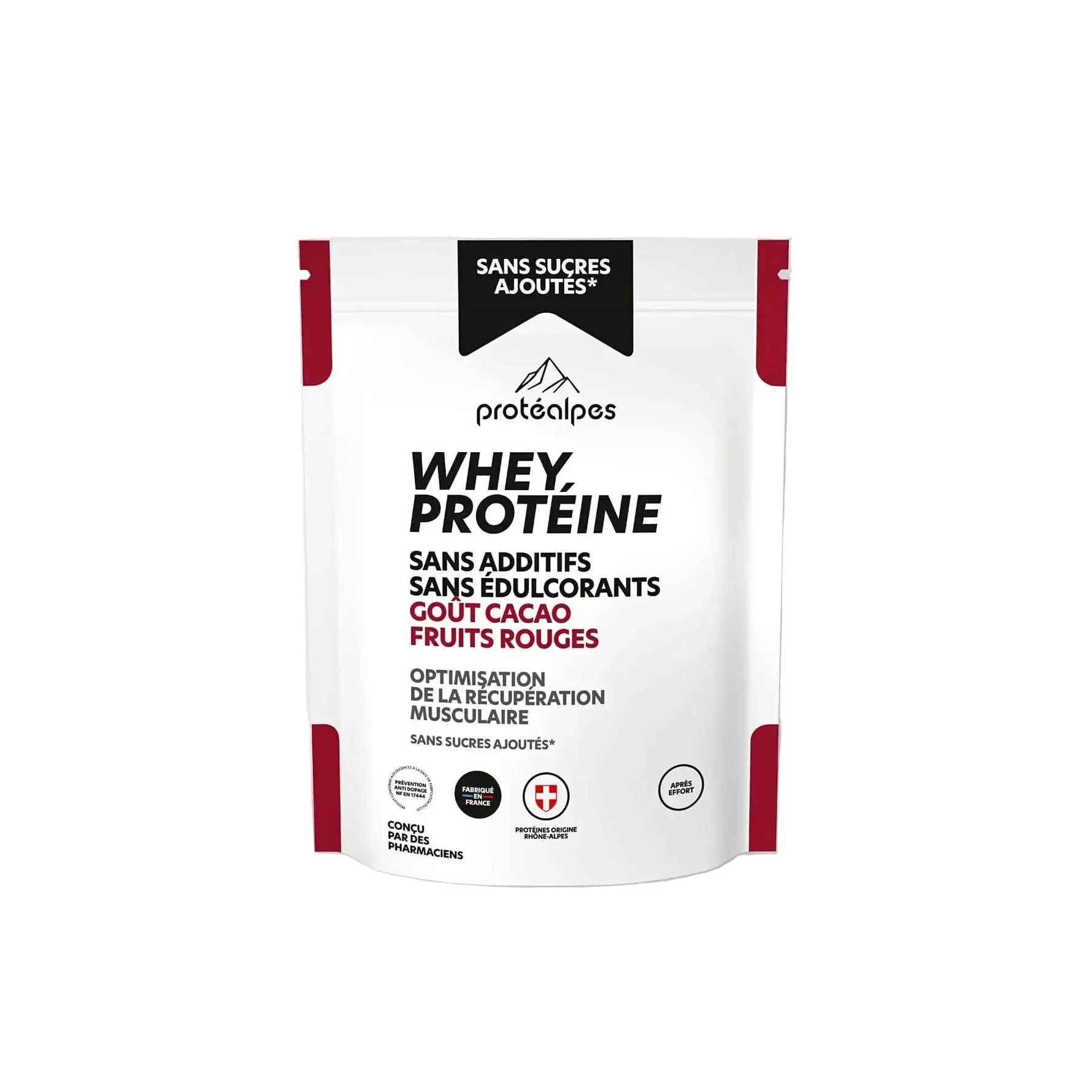 Protéalpes Whey Protéine Sans Sucre - Isolat Pur Sans Additifs Protéalpes
