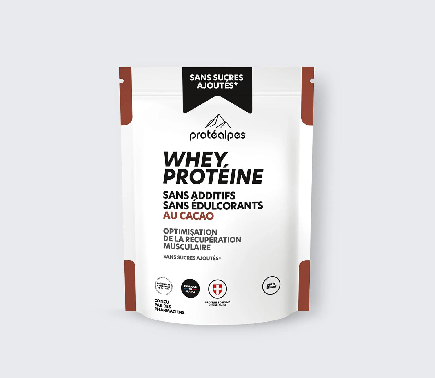 Protéalpes Whey Protéine Sans Sucre - Isolat Sans Additifs Protéalpes