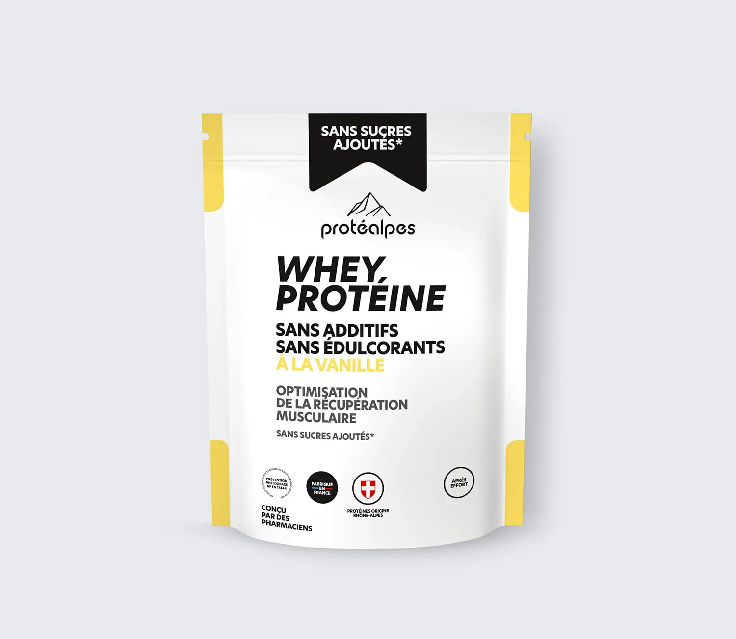 Protéalpes Whey Protéine Sans Sucre - Isolat Sans Additifs Protéalpes