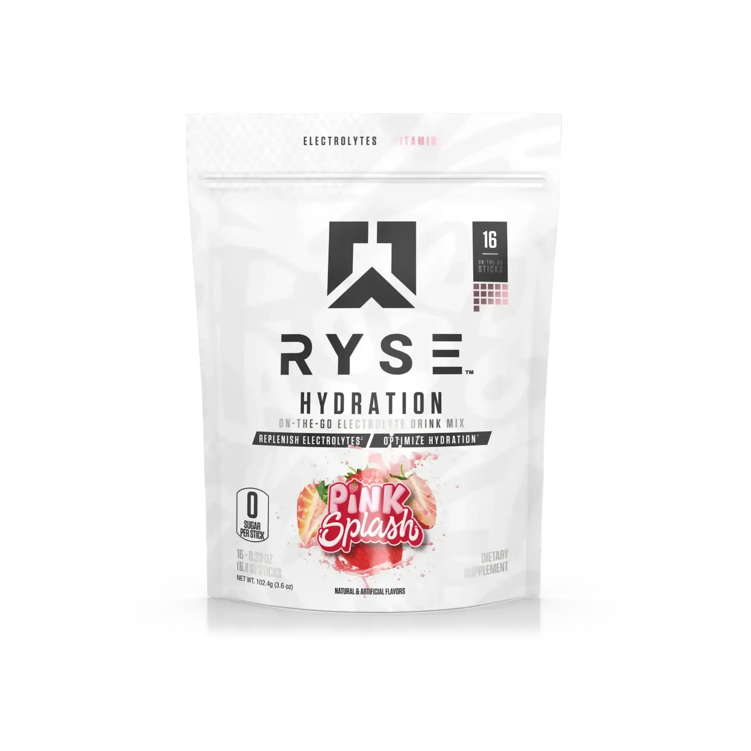 RYSE Hydration Sticks, sticks d'électrolytes pour l'hydratation