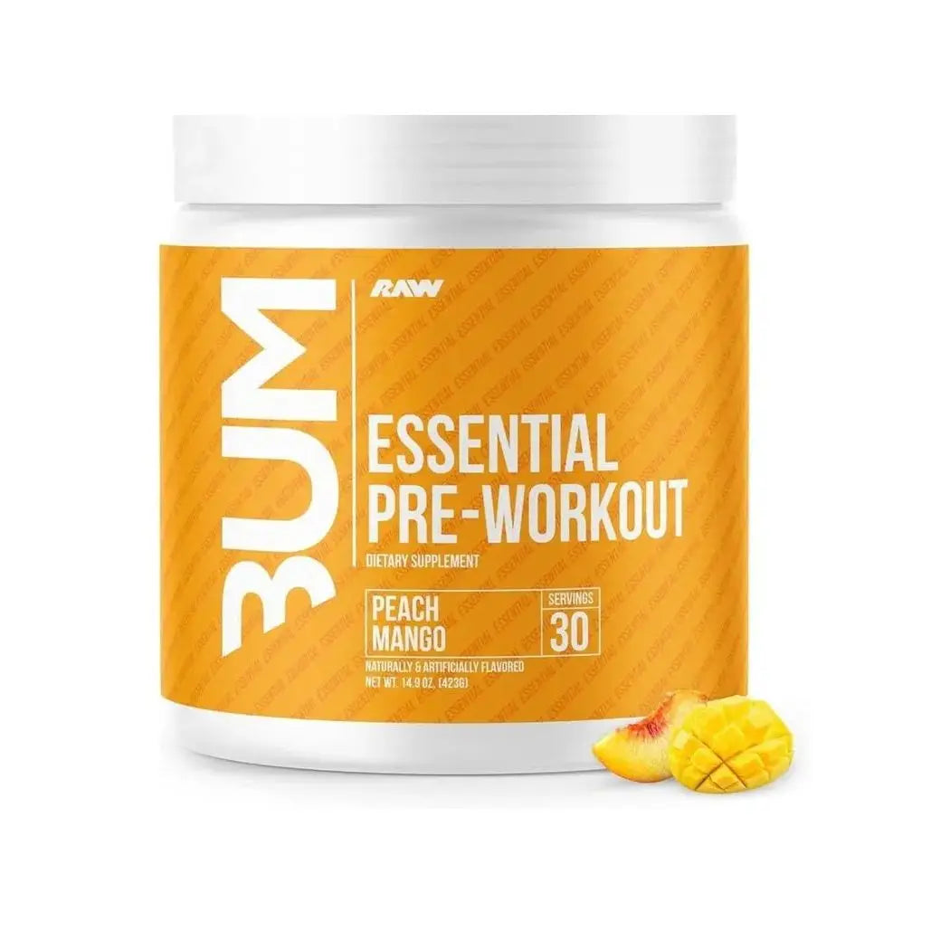 Raw Nutrition Essential Pre-Workout - Énergie Explosive Focus Laser Raw Nutrition