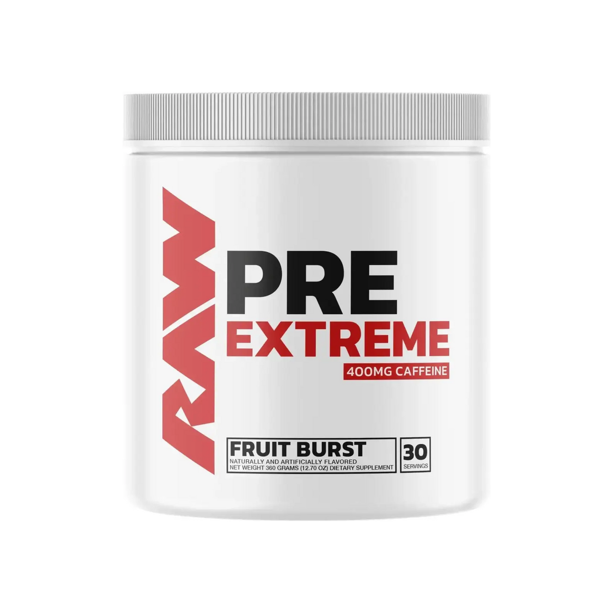 Raw Nutrition Pre Extreme - pre-workout with 400 mg of caffeine
