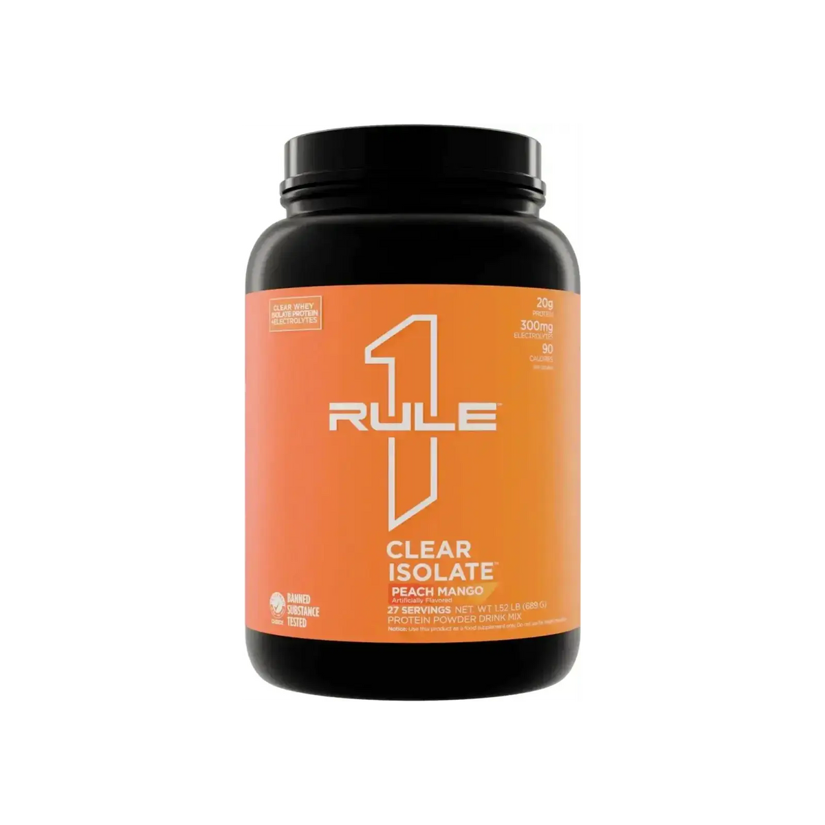 Rule One Clear Isolate 689 g - proteine claire cristalline avec electrolytes