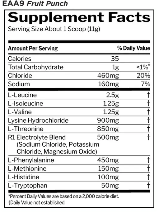 Rule1 Essential Amino9 EAA Rule1