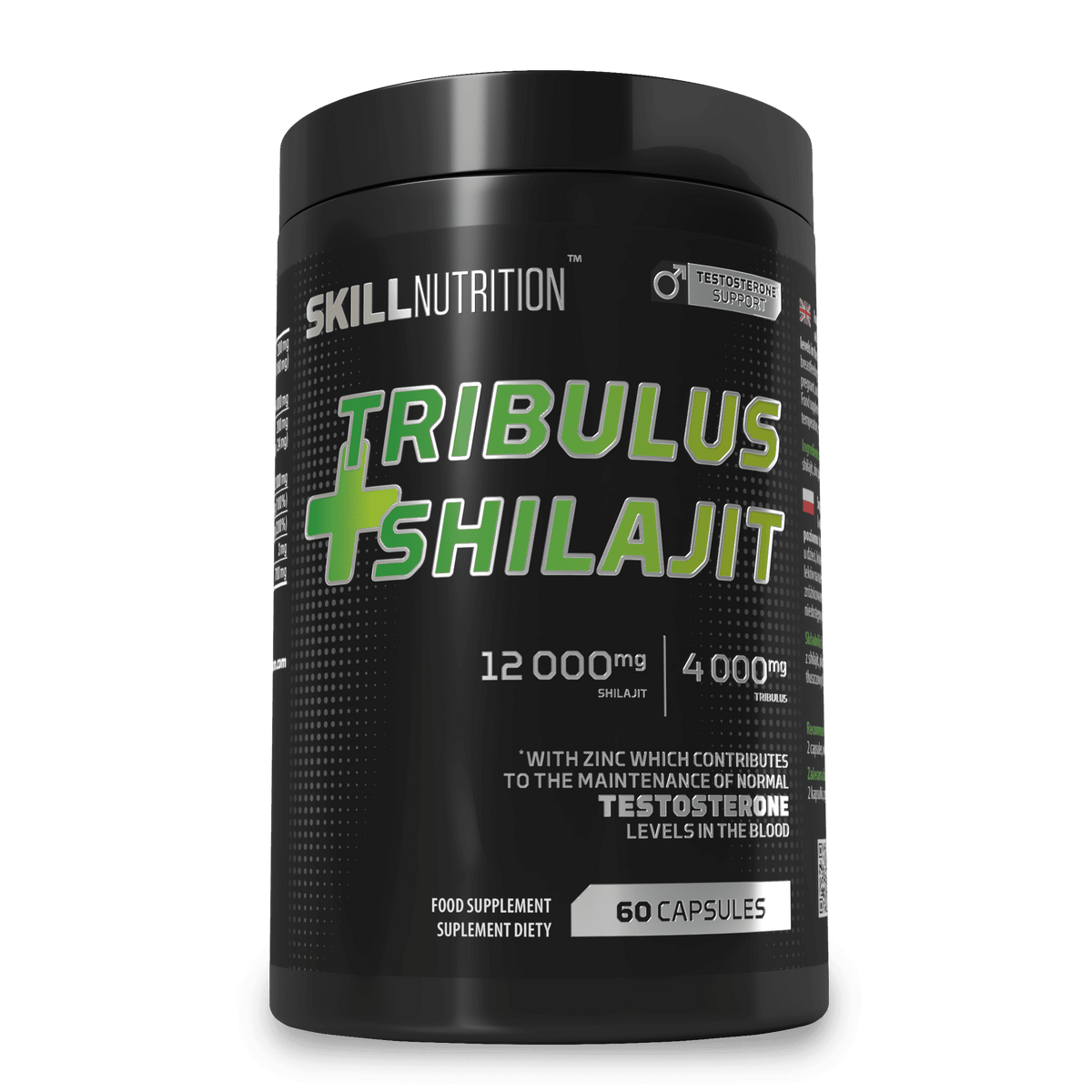 Skill Nutrition Tribulus et Shilajit — 180 gélules