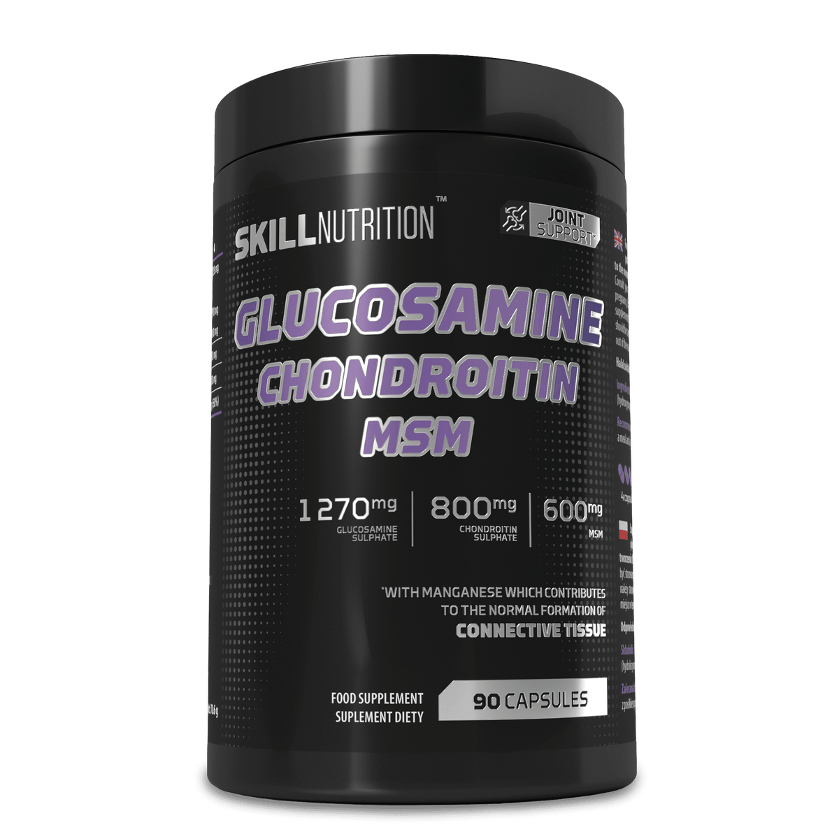 Skill Nutrition Glucosamine, Chondroïtine et MSM — 120 gélules