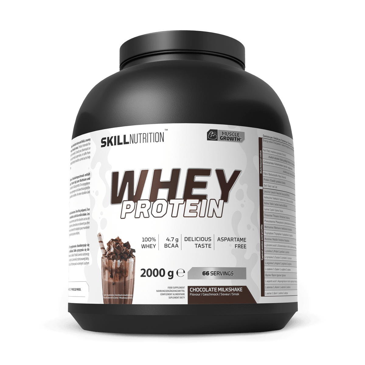 Skill Nutrition Whey Protein — Protéine whey — Chocolat Milkshake / 700 g