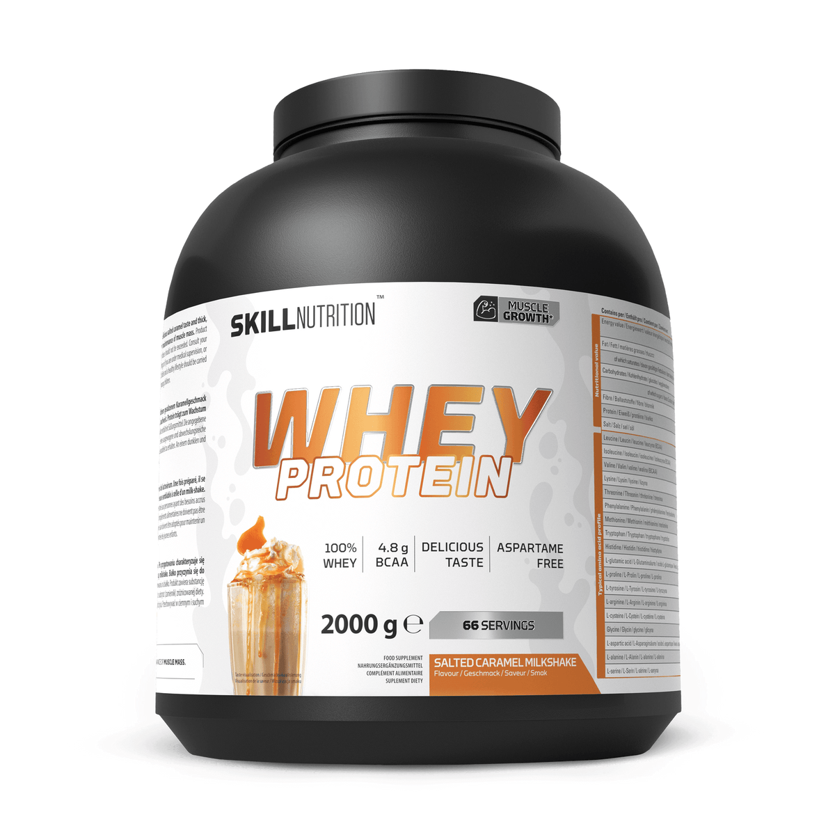 Skill Nutrition Whey Protein — Protéine whey — Caramel Salé Milkshake / 700 g