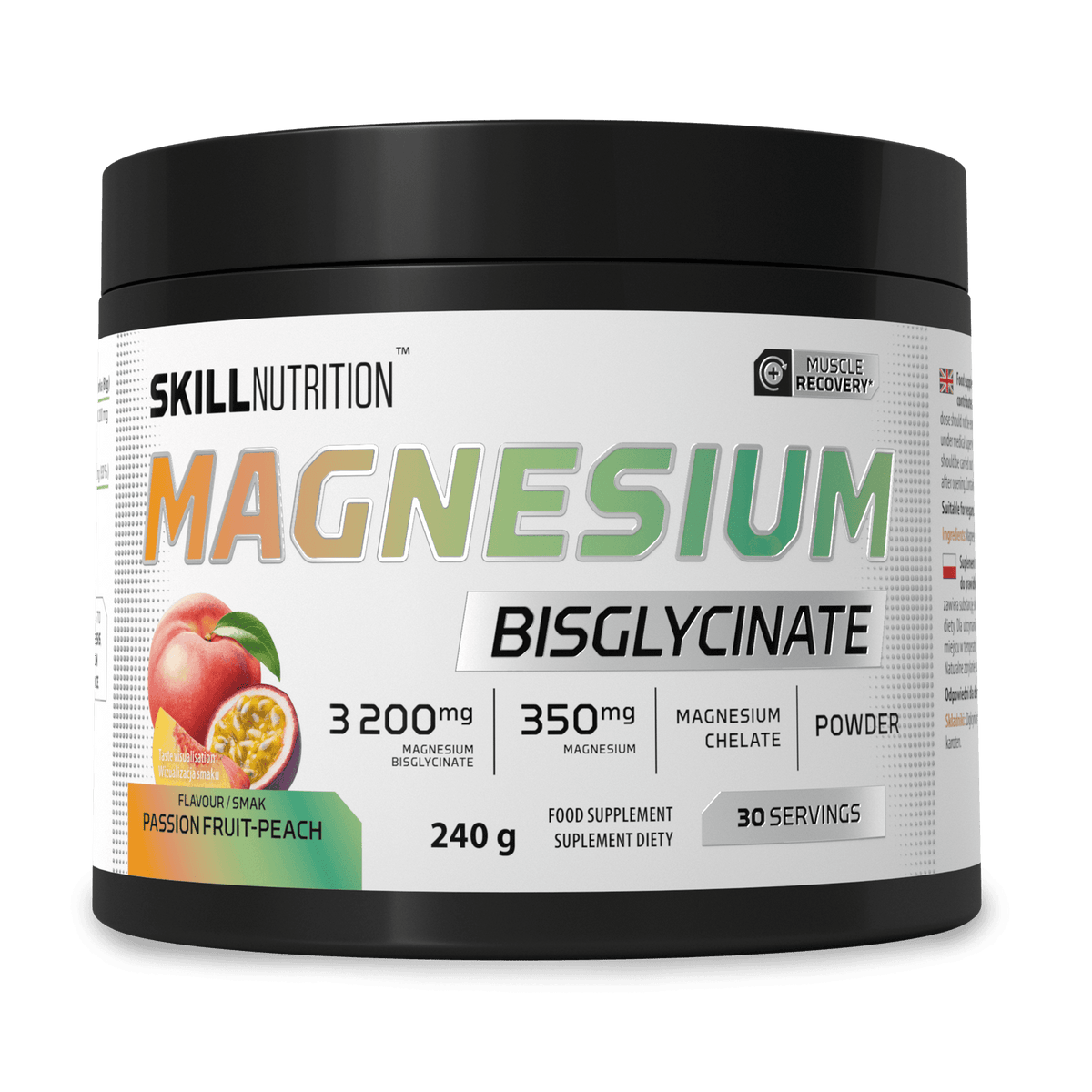 Skill Nutrition Bisglycinate de Magnésium en poudre — 240 g