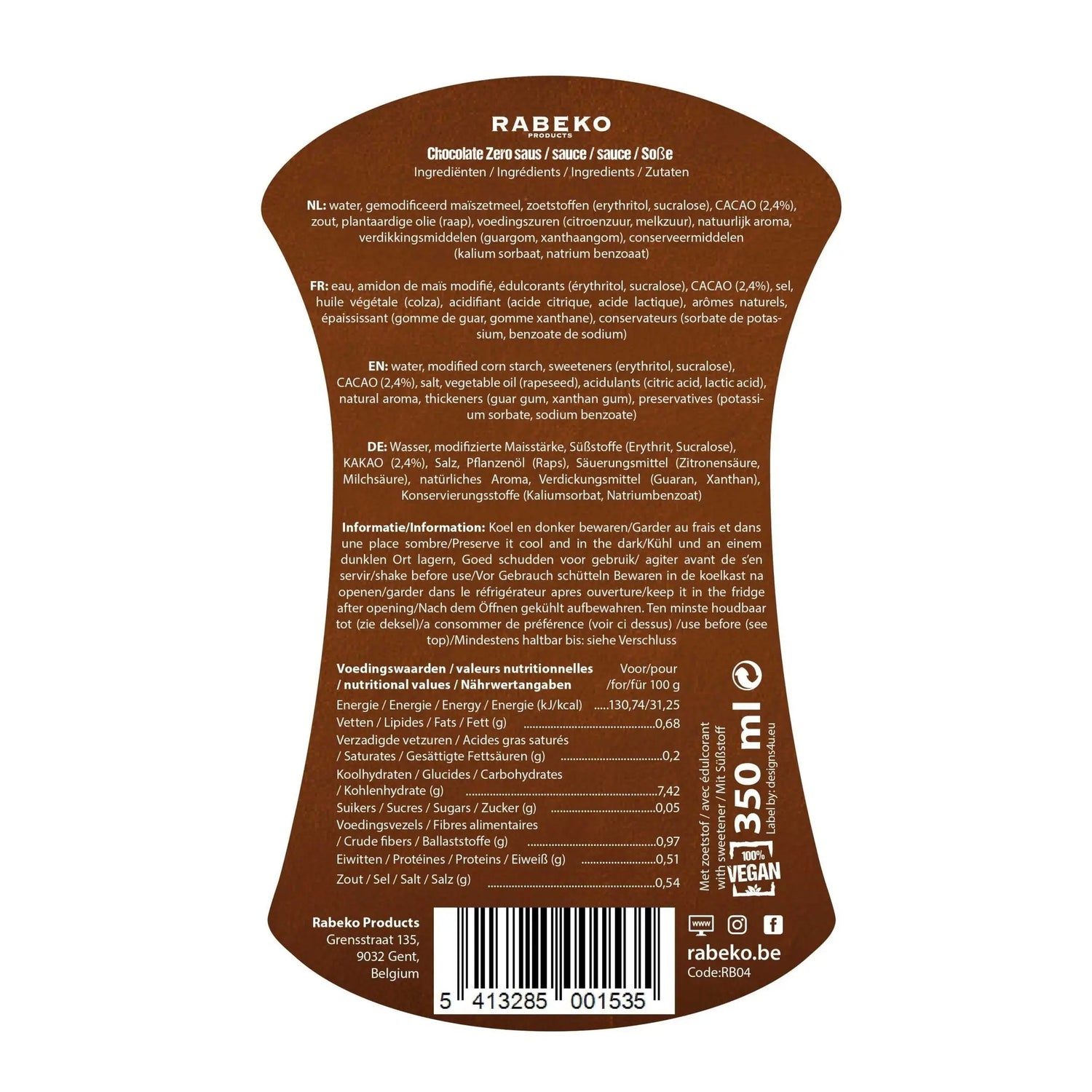 Sirop Rabeko Sans Sucre RABEKO