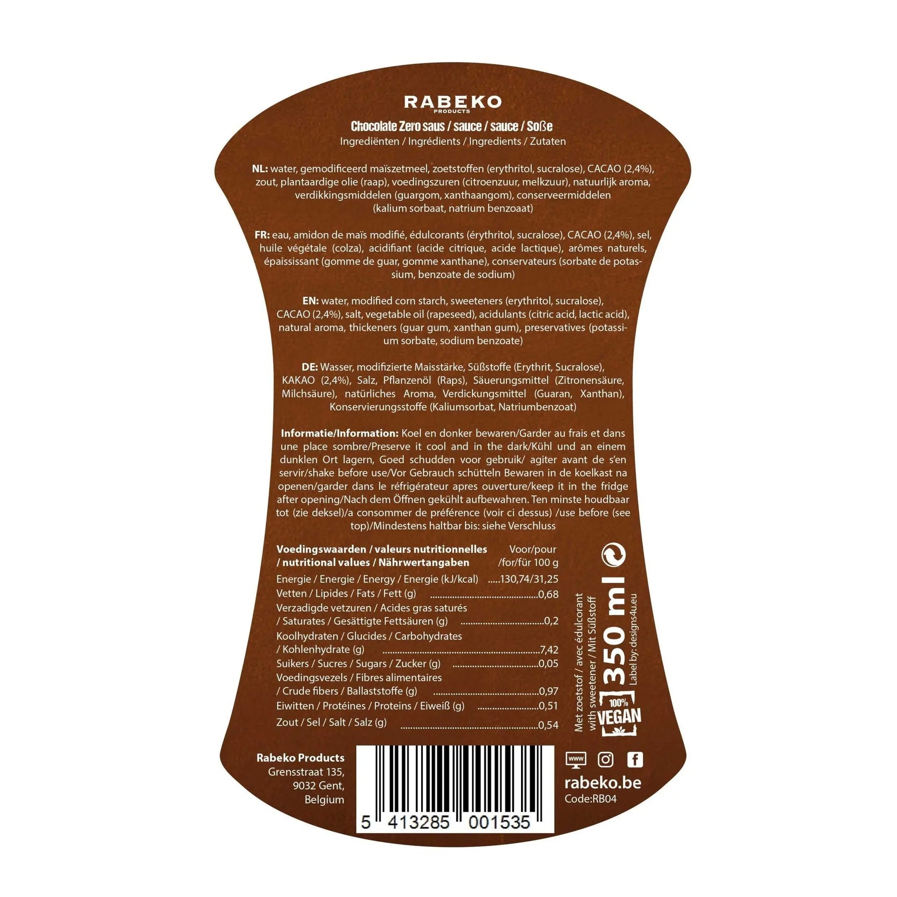 Sirop Rabeko Sans Sucre RABEKO