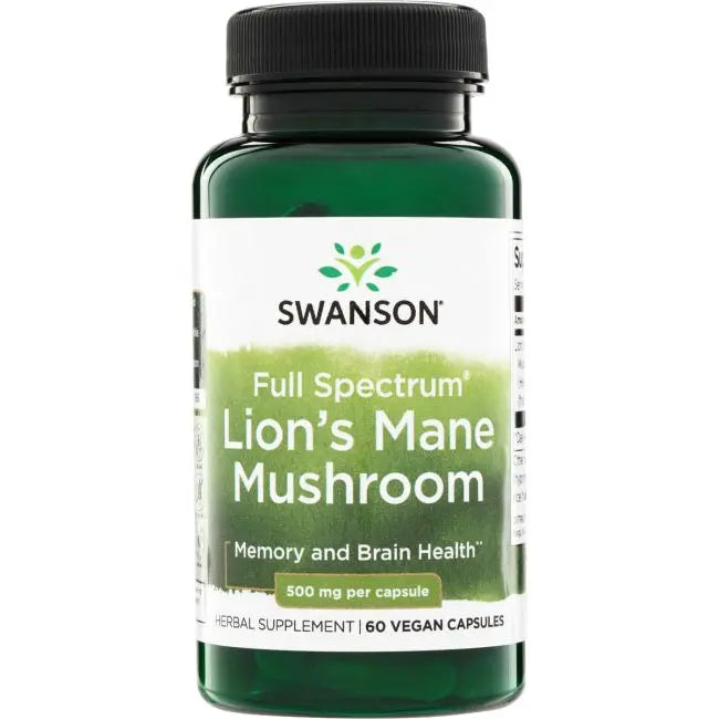 Swanson Lion's Mane Mushroom - Concentration & Clarté Mentale Swanson