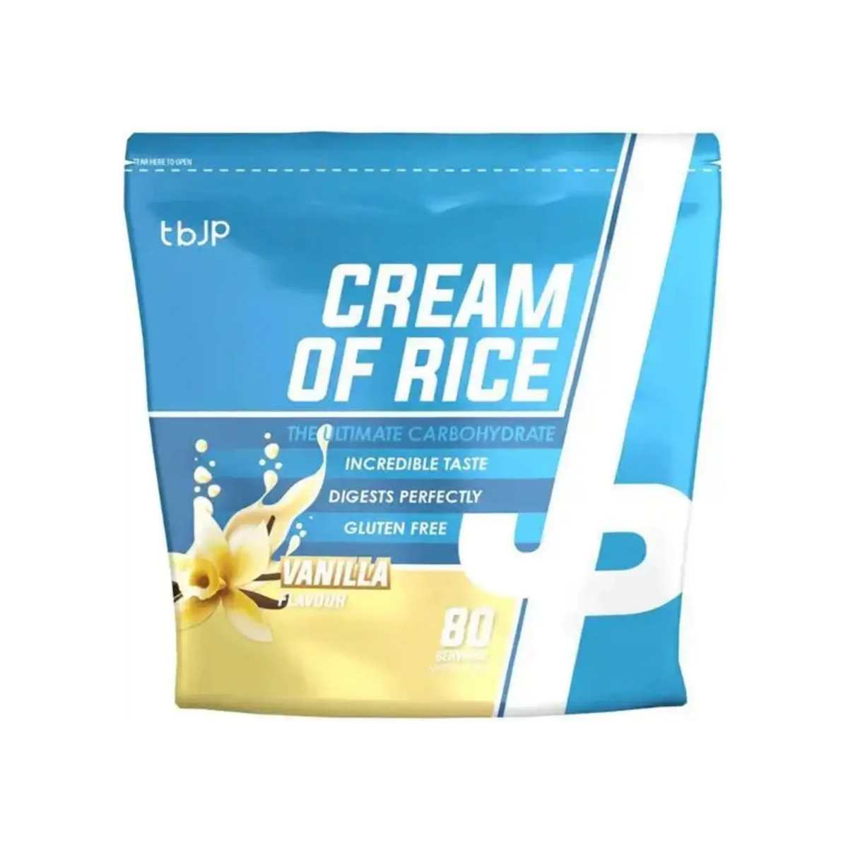 TrainedByJP Crème de Riz 2 kg, glucides énergie sport faciles à digérer