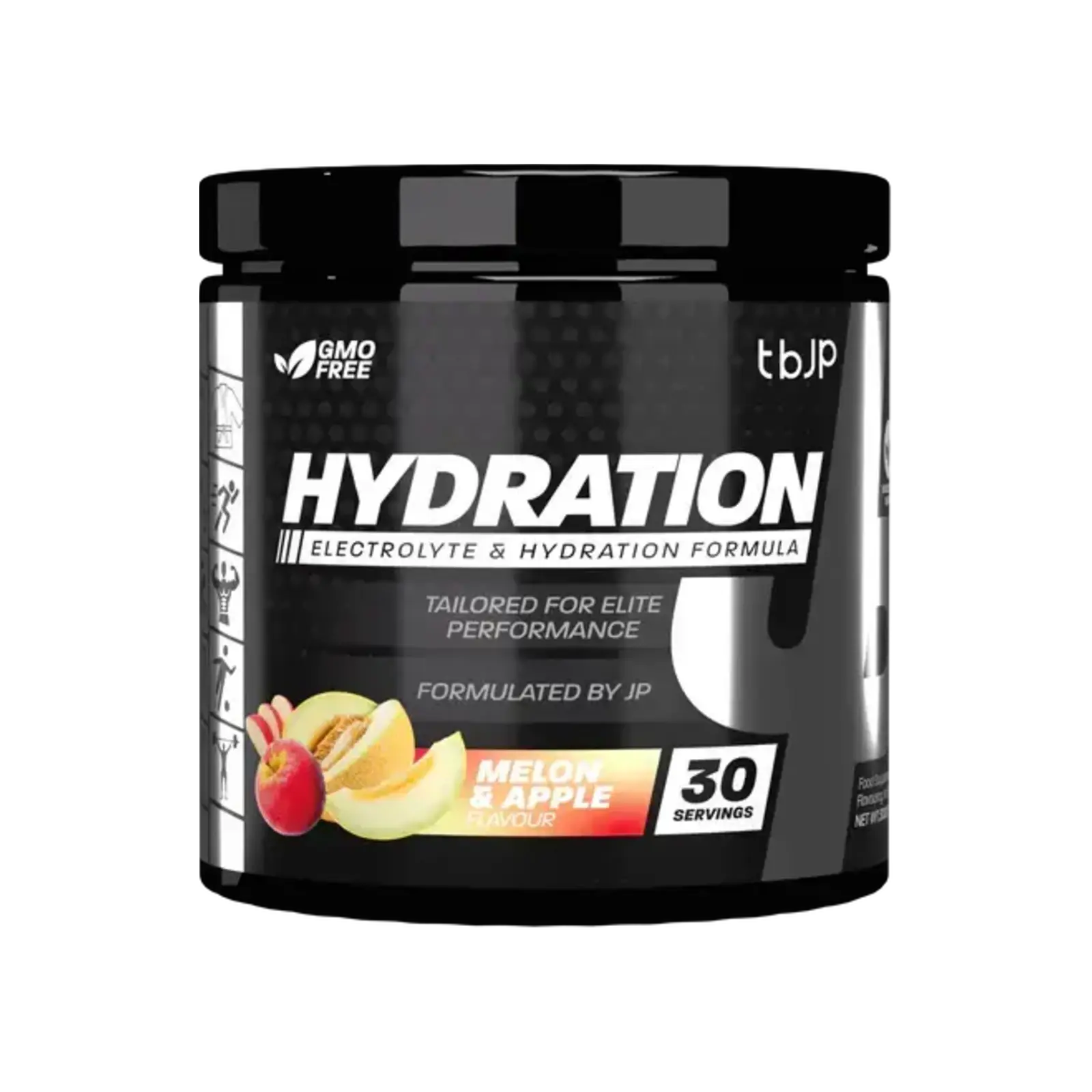 TrainedByJP Hydration, electrolyte formula for sports recovery