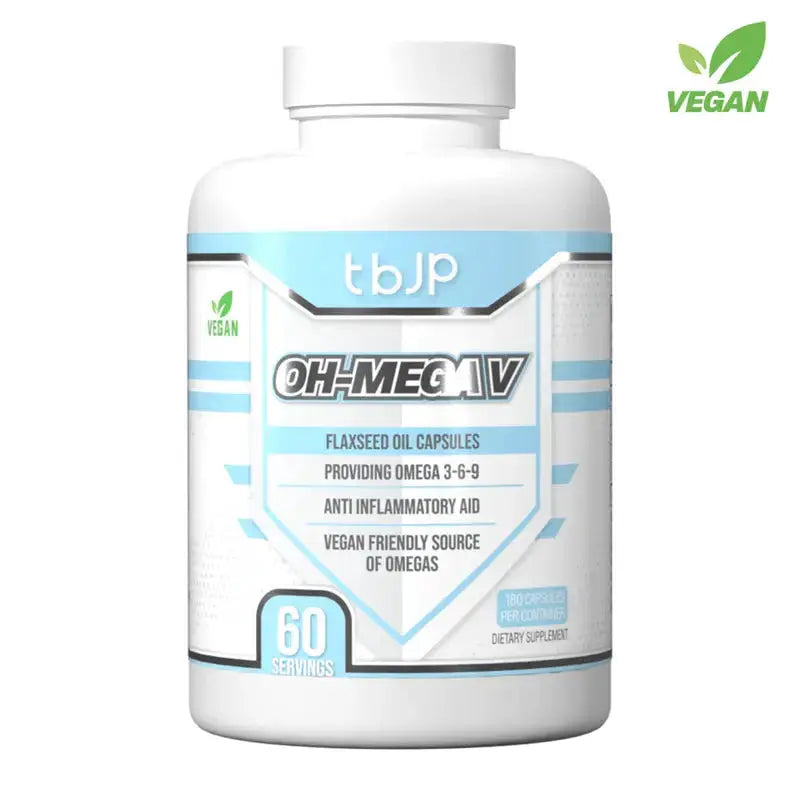 TrainedByJP OH Mega V - Plant-Based Omega 3-6-9 Flaxseed Trained by JP