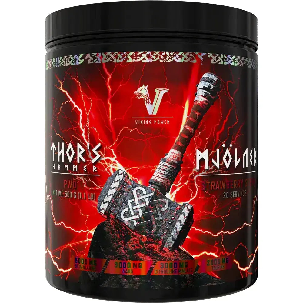 Viking Power Thor's Hammer - Pre-Workout Quotidien Polyvalent Viking Power