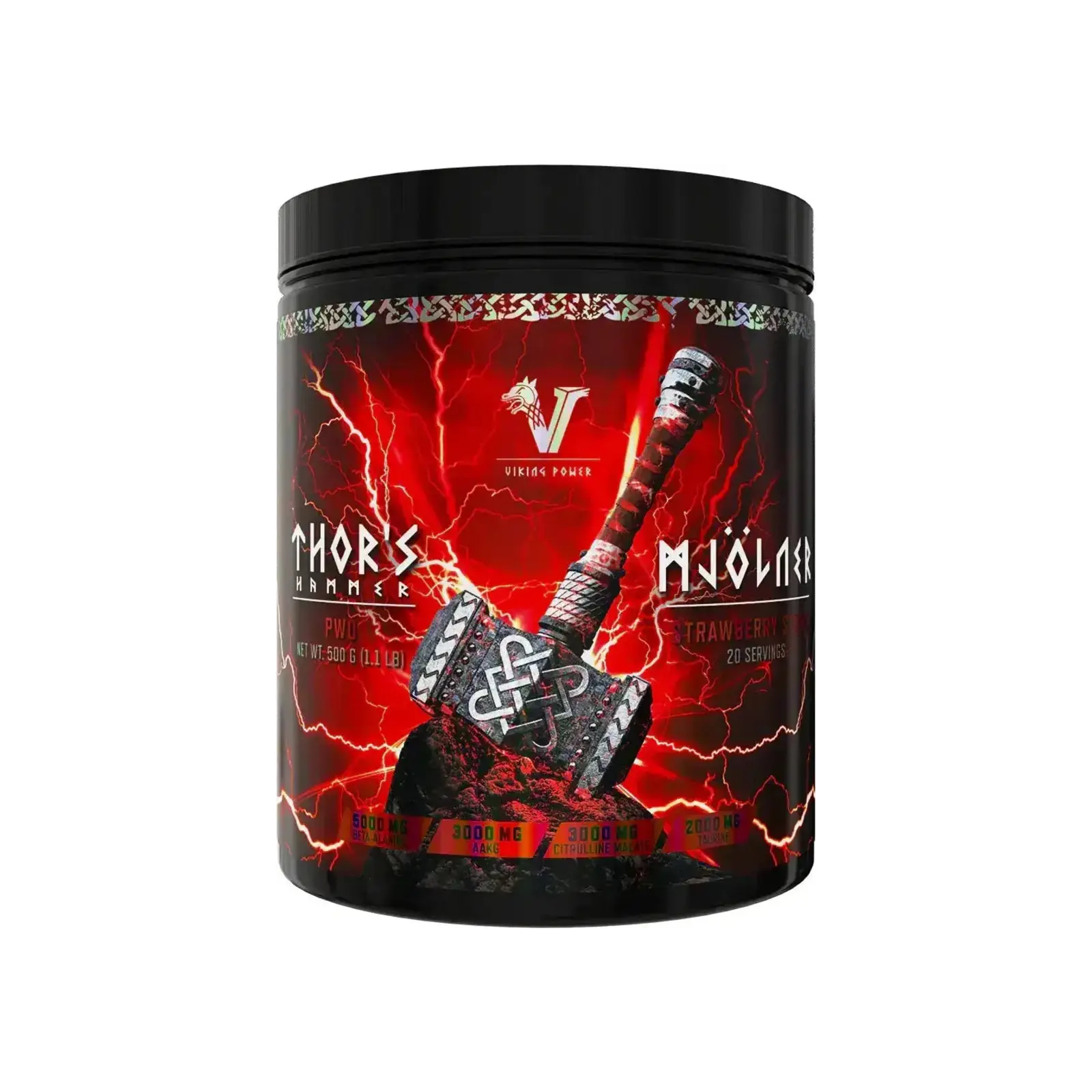 Viking Power Thor's Hammer, pre-workout quotidien polyvalent sans créatine