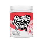Pot de 450 g Naughty Boy Whey Protein goût Strawberry Milkshake, whey concentrée