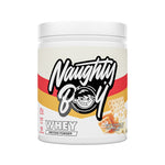 Pot de 450 g Naughty Boy Whey Protein goût White Chocolate Caramel Biscuit, whey concentrée