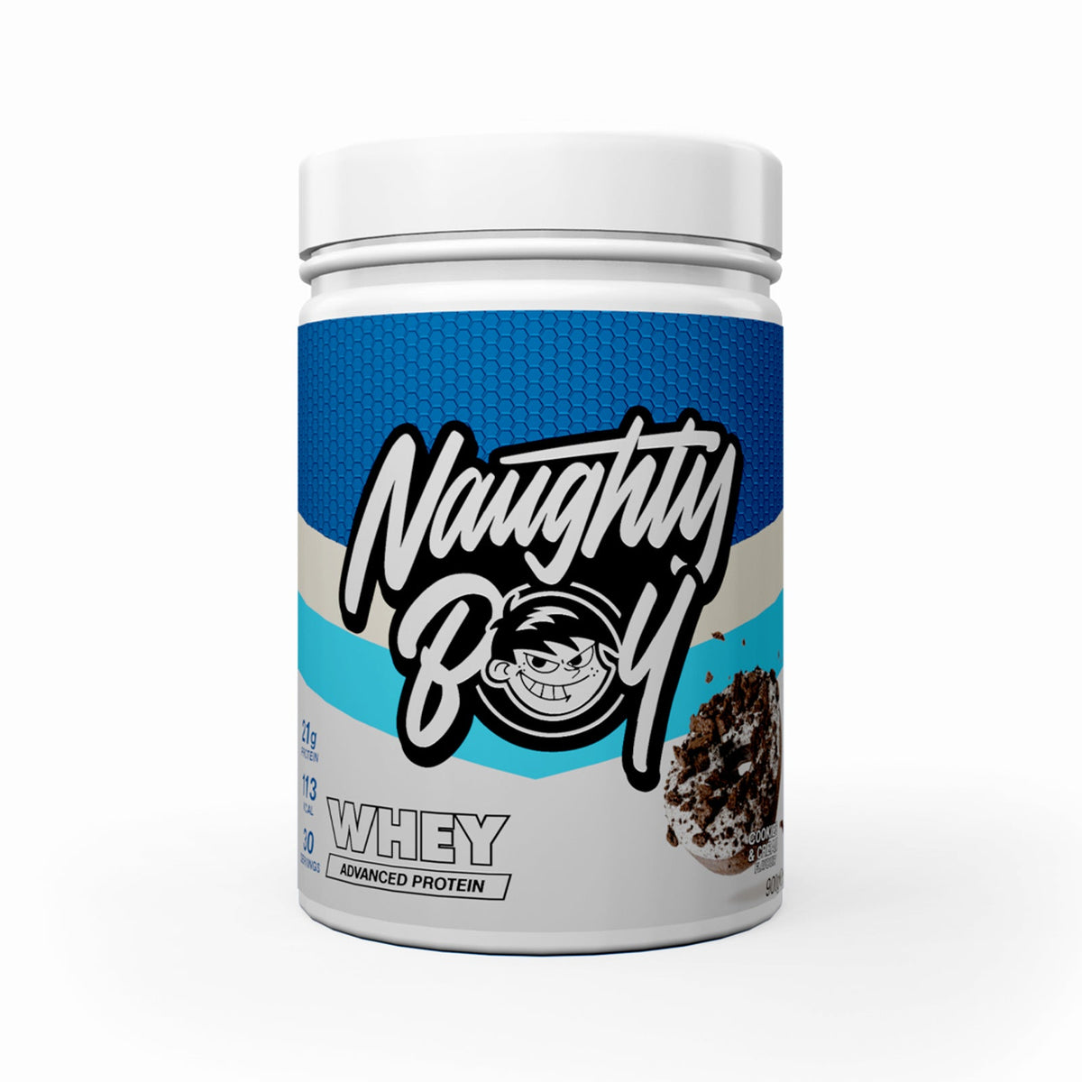 Pot de 900 g Naughty Boy Advanced Whey goût Cookies and Cream
