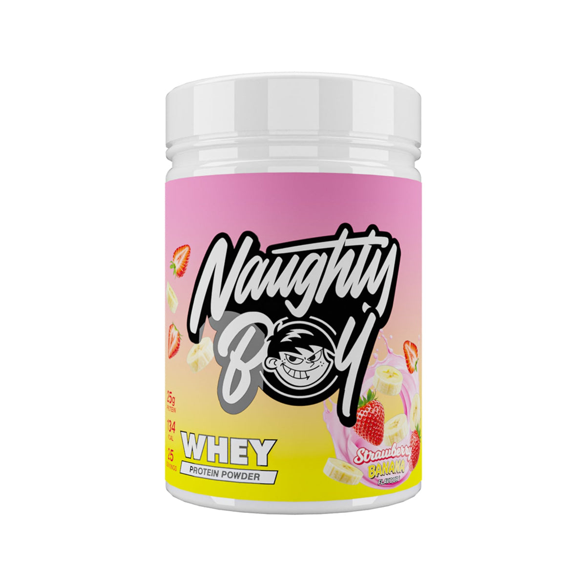 Naughty Boy Whey Protein 875 g Strawberry Banana