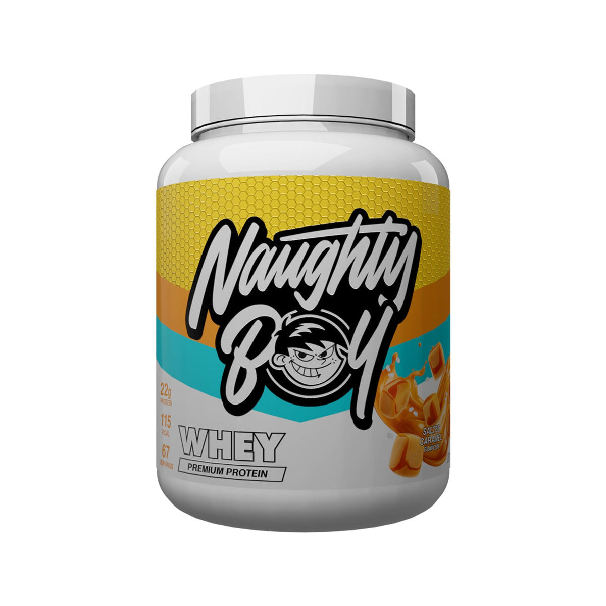 Pot de 2,01 kg Naughty Boy Advanced Whey goût Salted Caramel