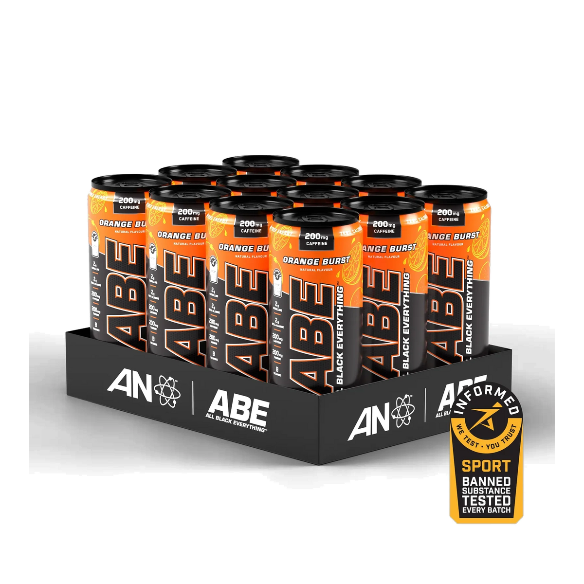 Applied Nutrition ABE Energy Performance pack de 12 Orange Burst