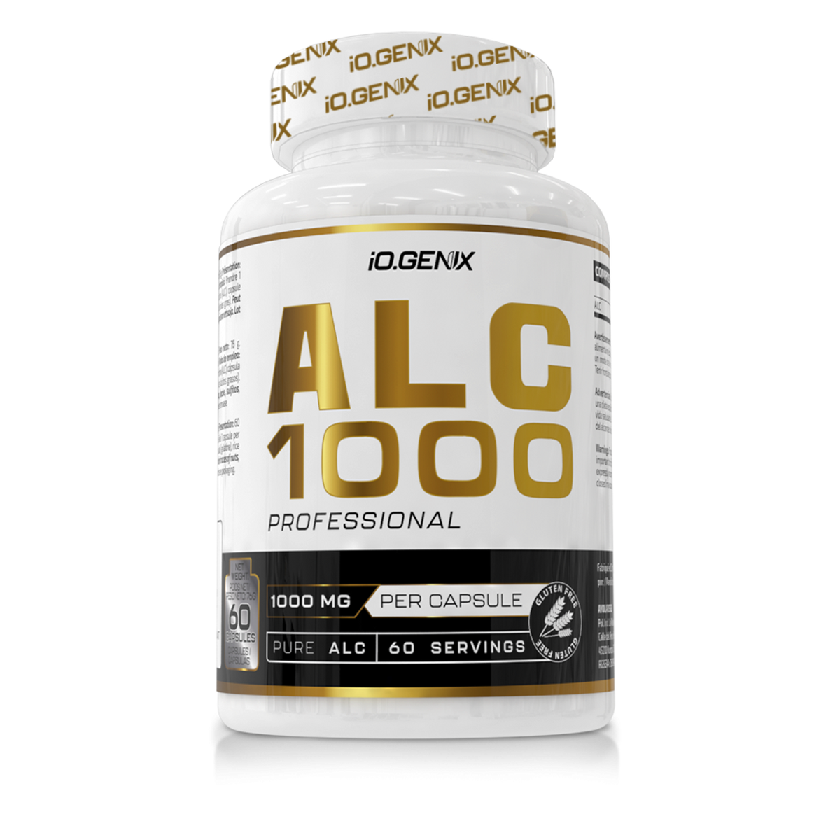 IO Genix ALC1000 - acétyl L-carnitine 1000 mg en gélules