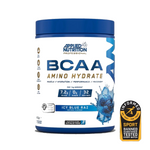 Pot d'Applied Nutrition BCAA Amino Hydrate, BCAA 2:1:1 et électrolytes, saveur Icy Blue Raz