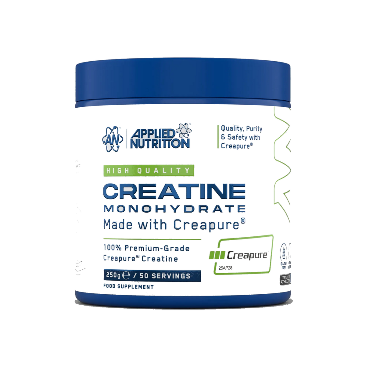 Pot d'Applied Nutrition Creapure Créatine Monohydrate, 250 g