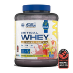 Pot d'Applied Nutrition Critical Whey, whey protéine, saveur Banane Fraise, 2 kg