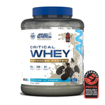 Pot d'Applied Nutrition Critical Whey, whey protéine, saveur Cookies & Cream, 2 kg