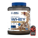 Pot d'Applied Nutrition Critical Whey, whey protéine, saveur Frappé, 2 kg
