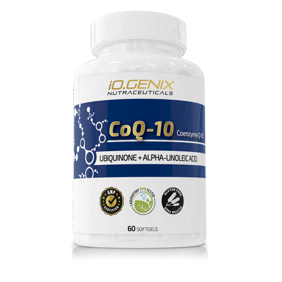 IO Genix Coenzyme Q10 Ubiquinone - coenzyme Q10 en gélules antioxydant